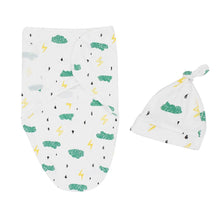 Load image into Gallery viewer, Baby Cotton Cocoon Swaddle Blanket +Cap Sleeping Sack Bedding freeshipping - Tyche Ace
