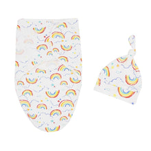 Load image into Gallery viewer, Baby Cotton Cocoon Swaddle Blanket +Cap Sleeping Sack Bedding freeshipping - Tyche Ace
