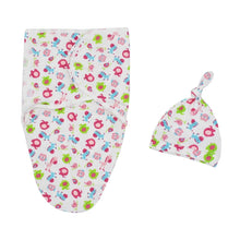 Load image into Gallery viewer, Baby Cotton Cocoon Swaddle Blanket +Cap Sleeping Sack Bedding freeshipping - Tyche Ace
