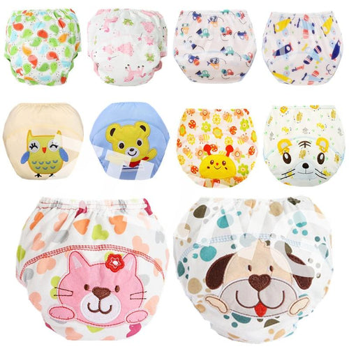 Baby Cotton Washable Cloth Reusable Waterproof Potty Training Pants freeshipping - Tyche Ace