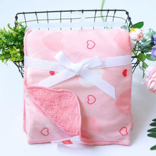 Load image into Gallery viewer, Baby Double Layer Coral Fleece Swaddle Envelope Stroller Wrap Blankets freeshipping - Tyche Ace
