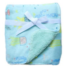 Load image into Gallery viewer, Baby Double Layer Coral Fleece Swaddle Envelope Stroller Wrap Blankets freeshipping - Tyche Ace
