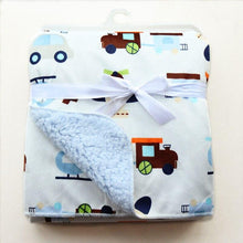 Load image into Gallery viewer, Baby Double Layer Coral Fleece Swaddle Envelope Stroller Wrap Blankets freeshipping - Tyche Ace
