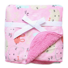 Load image into Gallery viewer, Baby Double Layer Coral Fleece Swaddle Envelope Stroller Wrap Blankets freeshipping - Tyche Ace
