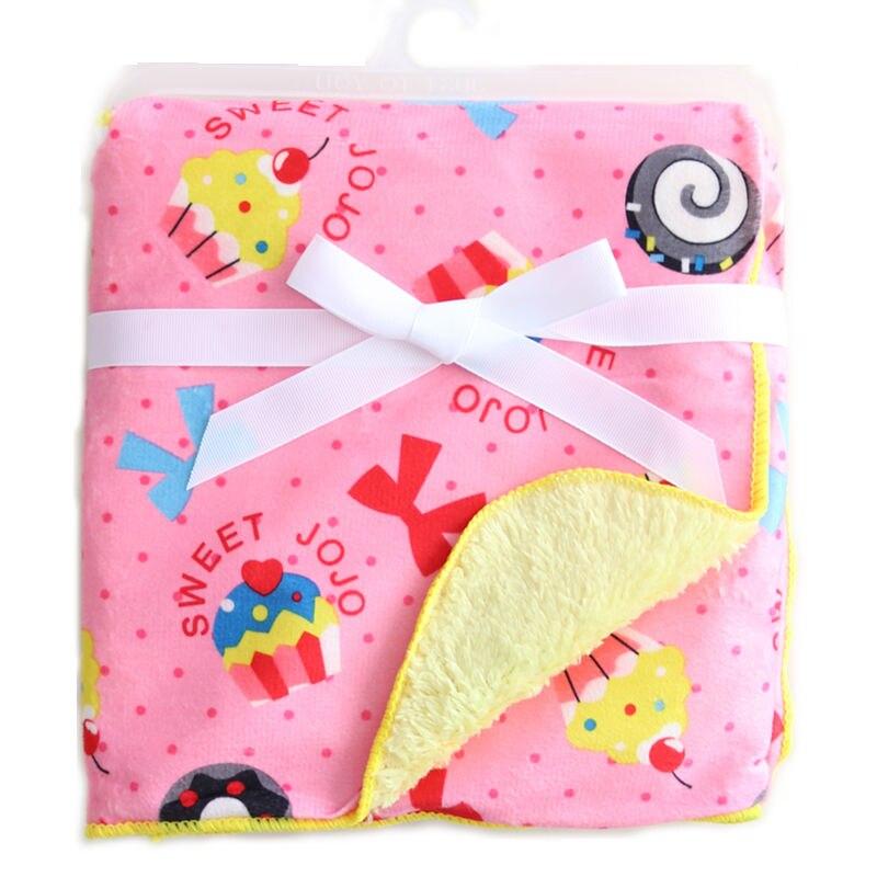 Baby Double Layer Coral Fleece Swaddle Envelope Stroller Wrap Blankets freeshipping - Tyche Ace