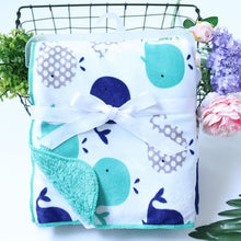 Load image into Gallery viewer, Baby Double Layer Coral Fleece Swaddle Envelope Stroller Wrap Blankets freeshipping - Tyche Ace
