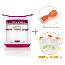 Load image into Gallery viewer, Baby Feeding Squeeze Fruit Juice Station Pouches Container Storage Kit freeshipping - Tyche Ace
