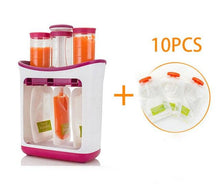Load image into Gallery viewer, Baby Feeding Squeeze Fruit Juice Station Pouches Container Storage Kit freeshipping - Tyche Ace
