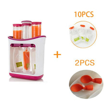 Load image into Gallery viewer, Baby Feeding Squeeze Fruit Juice Station Pouches Container Storage Kit freeshipping - Tyche Ace
