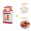 Baby Feeding Squeeze Fruit Juice Station Pouches Container Storage Kit freeshipping - Tyche Ace