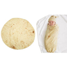 Load image into Gallery viewer, Baby Novelty Flour Burrito Tortilla  Envelope Sleeping Swaddle Wrap Hat Set freeshipping - Tyche Ace
