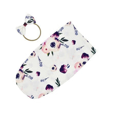 Load image into Gallery viewer, Baby Printed Photography Prop Blankets Printed Swaddle Muslin Wrap +Headband 2PCS freeshipping - Tyche Ace
