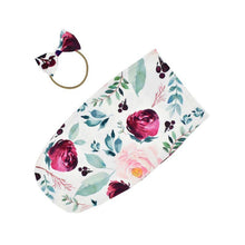 Load image into Gallery viewer, Baby Printed Photography Prop Blankets Printed Swaddle Muslin Wrap +Headband 2PCS freeshipping - Tyche Ace
