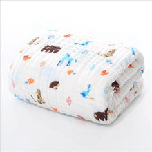 Load image into Gallery viewer, Baby Super Soft Cotton 6 Layer Blister Fabric Multi Design Muslin Swaddle Wrap Blankets freeshipping - Tyche Ace

