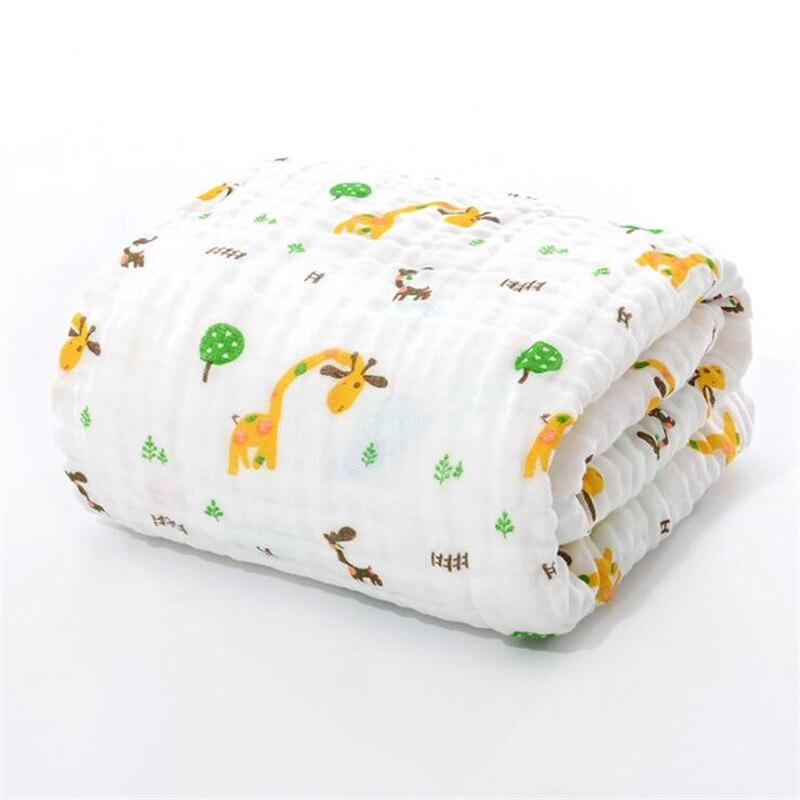 Baby Super Soft Cotton 6 Layer Blister Fabric Multi Design Muslin Swaddle Wrap Blankets freeshipping - Tyche Ace