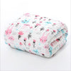 Baby Super Soft Cotton 6 Layer Blister Fabric Multi Design Muslin Swaddle Wrap Blankets freeshipping - Tyche Ace