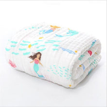 Load image into Gallery viewer, Baby Super Soft Cotton 6 Layer Blister Fabric Multi Design Muslin Swaddle Wrap Blankets freeshipping - Tyche Ace
