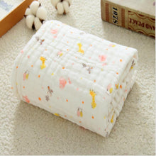 Load image into Gallery viewer, Baby Super Soft Cotton 6 Layer Blister Fabric Multi Design Muslin Swaddle Wrap Blankets freeshipping - Tyche Ace
