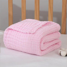 Load image into Gallery viewer, Baby Super Soft Cotton 6 Layer Blister Fabric Multi Design Muslin Swaddle Wrap Blankets freeshipping - Tyche Ace
