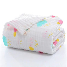 Load image into Gallery viewer, Baby Super Soft Cotton 6 Layer Blister Fabric Multi Design Muslin Swaddle Wrap Blankets freeshipping - Tyche Ace
