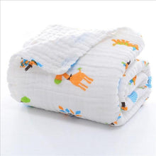 Load image into Gallery viewer, Baby Super Soft Cotton 6 Layer Blister Fabric Multi Design Muslin Swaddle Wrap Blankets freeshipping - Tyche Ace
