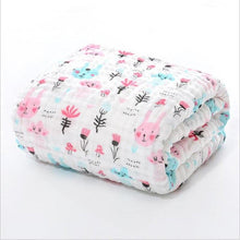 Load image into Gallery viewer, Baby Super Soft Cotton 6 Layer Blister Fabric Multi Design Muslin Swaddle Wrap Blankets freeshipping - Tyche Ace
