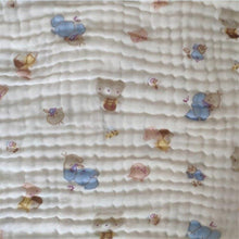 Load image into Gallery viewer, Baby Super Soft Cotton 6 Layer Blister Fabric Multi Design Muslin Swaddle Wrap Blankets freeshipping - Tyche Ace
