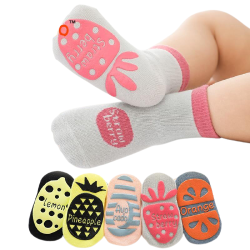 Baby Unisex Cotton & Silicone Non-Slip Socks freeshipping - Tyche Ace