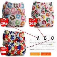 Load image into Gallery viewer, Baby Washable Reusable Cloth Pocket Nappy Diapers freeshipping - Tyche Ace
