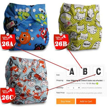 Load image into Gallery viewer, Baby Washable Reusable Cloth Pocket Nappy Diapers freeshipping - Tyche Ace
