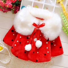 Load image into Gallery viewer, Baby Winter Warm Fleece Synthetic Fur Cloak Jacket freeshipping - Tyche Ace
