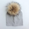 Baby/Kids Adjustable Cotton  Faux Fur Pompom Hats freeshipping - Tyche Ace