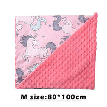 Load image into Gallery viewer, Baby/Kids Cartoon  Bamboo Cotton Embossed Bubble Flannel Swaddle Wrap Blanket freeshipping - Tyche Ace
