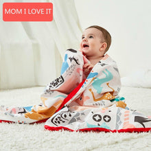 Load image into Gallery viewer, Baby/Kids Cartoon  Bamboo Cotton Embossed Bubble Flannel Swaddle Wrap Blanket freeshipping - Tyche Ace
