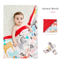 Load image into Gallery viewer, Baby/Kids Cartoon  Bamboo Cotton Embossed Bubble Flannel Swaddle Wrap Blanket freeshipping - Tyche Ace
