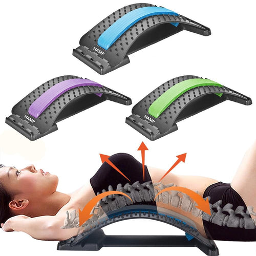 Back Stretch Fitness Lumbar Support Relaxation Spine Pain Relief Massager freeshipping - Tyche Ace