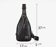 Load image into Gallery viewer, PU Leather Theftproof Rotatable Button Waterproof Shoulder Bags
