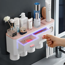 Load image into Gallery viewer, Bathroom Accessories Toothbrush Holder Automatic Toothpaste Dispenser Sets freeshipping - Tyche Ace
