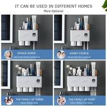 Load image into Gallery viewer, Bathroom Accessories Toothbrush Holder Automatic Toothpaste Dispenser Sets freeshipping - Tyche Ace
