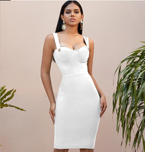 Load image into Gallery viewer, Stylish Sleeveless Strap Design Bandage Bodycon Dress For Women
