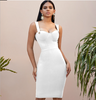 Stylish Sleeveless Strap Design Bandage Bodycon Dress For Women
