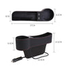Car PU Leather Seat Gap Organiser Storage Holder With Dual USB Charger Ports freeshipping - Tyche Ace