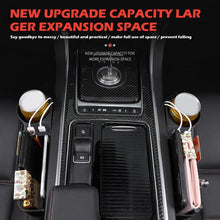 Load image into Gallery viewer, Car PU Leather Seat Gap Organiser Storage Holder With Dual USB Charger Ports freeshipping - Tyche Ace
