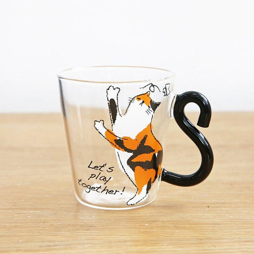 Cat Tail Handle Mug & Stainless Spoon freeshipping - Tyche Ace