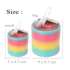 Children Early Development Rainbow Magic Bounce Plastic Coil Folding Toys freeshipping - Tyche Ace