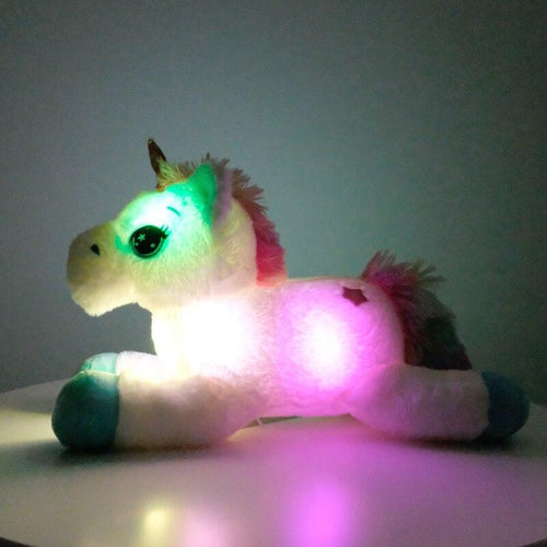 Colorful LED Unicorn Plush Stuffed Glowing Light Up Toy freeshipping - Tyche Ace