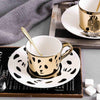 Creative Magical Animal Image Mirror Reflection Cup And Saucer freeshipping - Tyche Ace