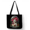 Eco Linen Crane Skull Tattoo Art Tote Shopping/Storage Bag freeshipping - Tyche Ace