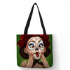 Eco Linen Crane Skull Tattoo Art Tote Shopping/Storage Bag freeshipping - Tyche Ace