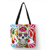 Eco Linen Crane Skull Tattoo Art Tote Shopping/Storage Bag freeshipping - Tyche Ace